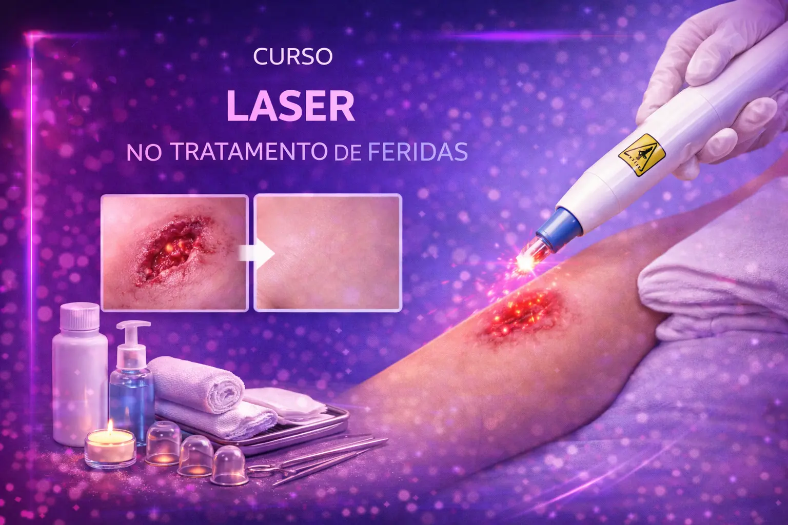 Curso de Curso Laser no Tratamento de Feridas
