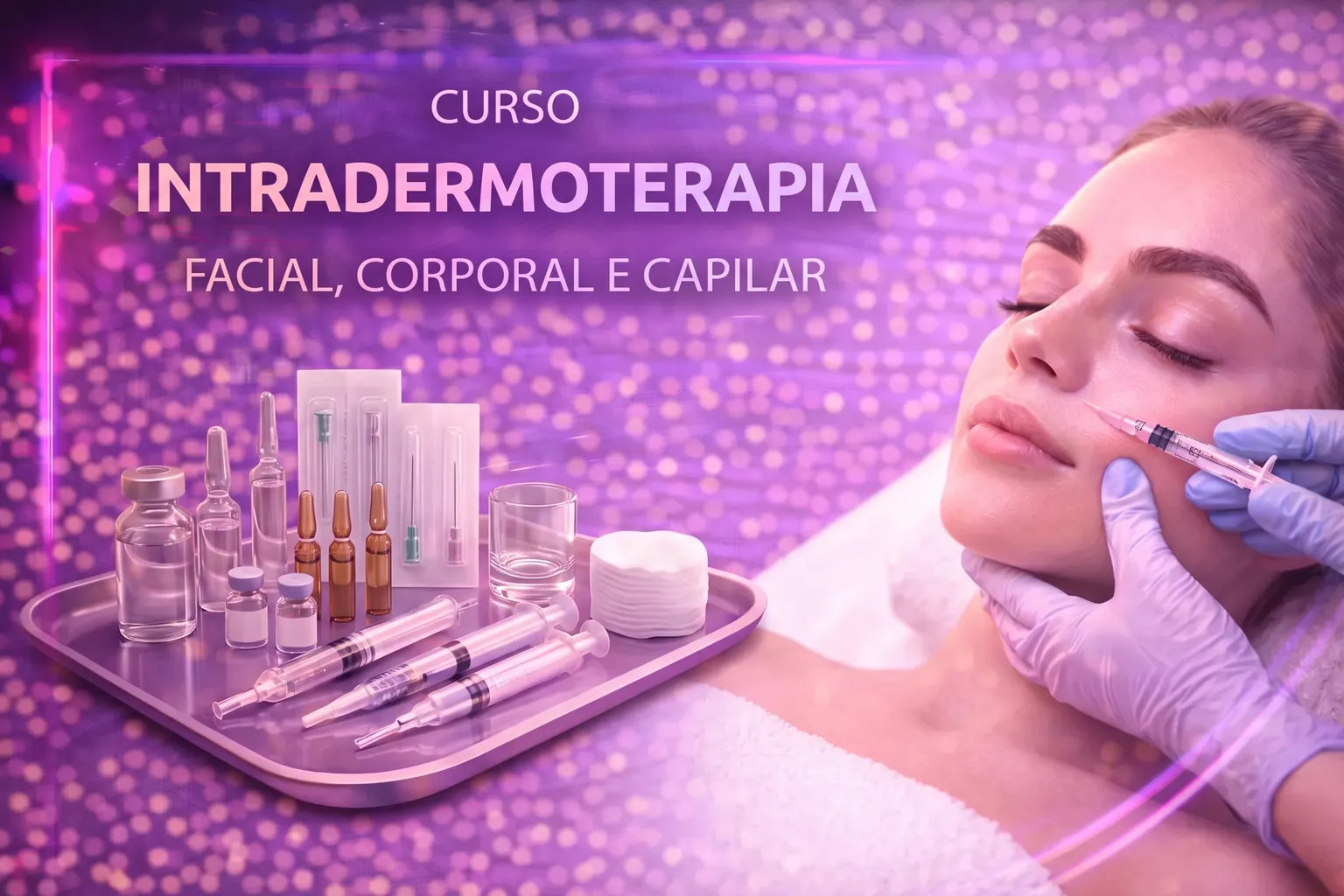 Curso de Técnicas de Intradermoterapia Facial, Corporal e Capilar