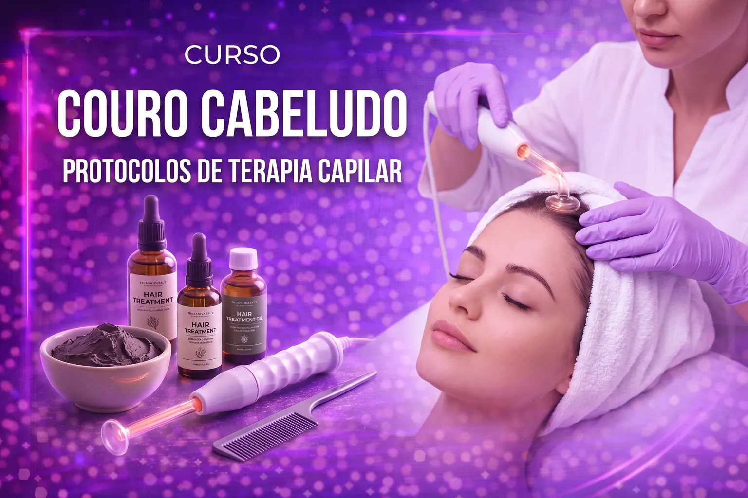 Curso de Protocolos para Alterações do Couro Cabeludo